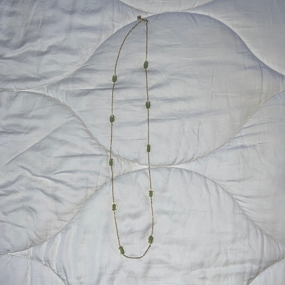 Kendra Scott Gold Necklace Sea-foam Long